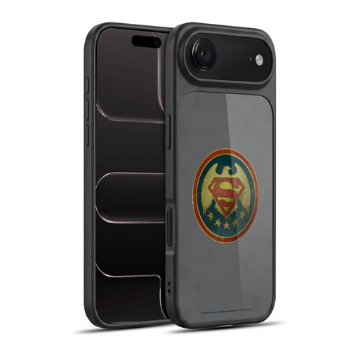 Superman DC Comics Logos Distressed Look Badge Gel Armour Case For Apple iPhone 17 Air