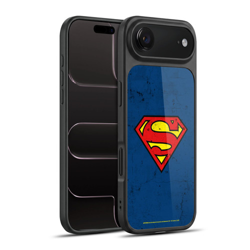 Superman DC Comics Logos Distressed Look Gel Armour Case For Apple iPhone 17 Air
