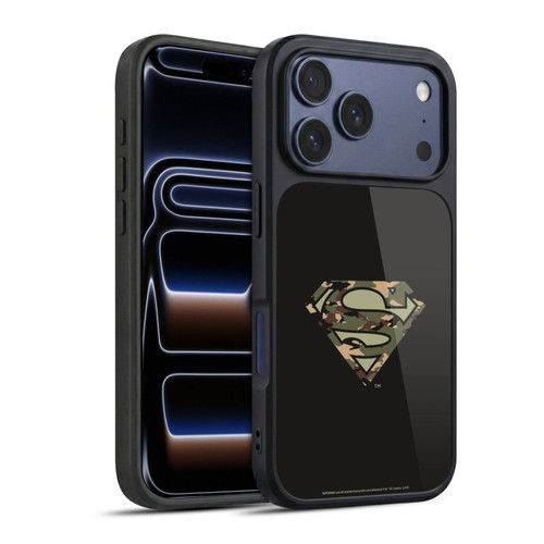 Superman DC Comics Logos Camouflage Gel Armour Case For Apple iPhone 17 Pro