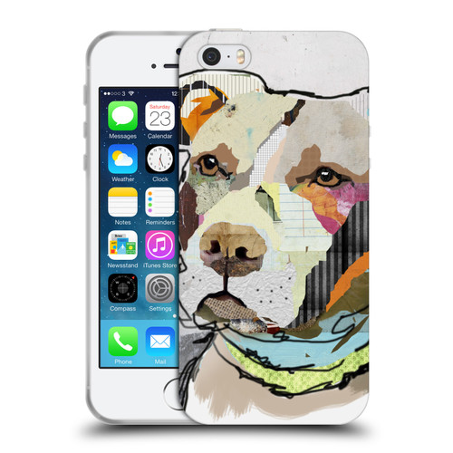 Michel Keck Dogs 3 Pit Bull Soft Gel Case for Apple iPhone 5 / 5s / iPhone SE 2016