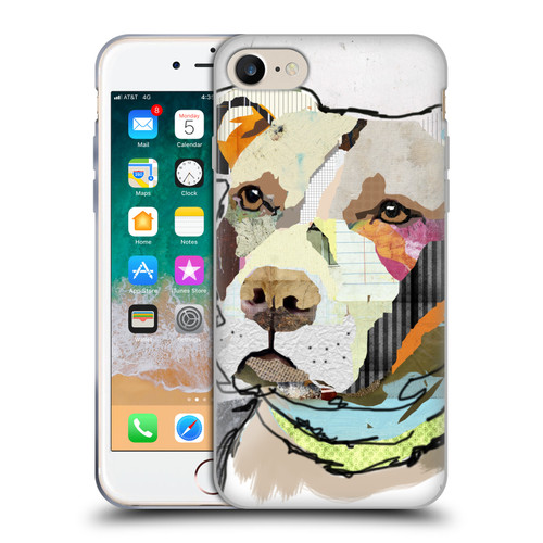 Michel Keck Dogs 3 Pit Bull Soft Gel Case for Apple iPhone 7 / 8 / SE 2020 & 2022