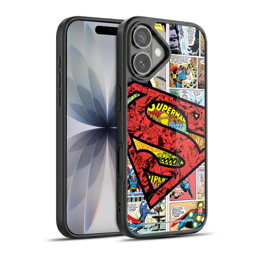Superman DC Comics Comicbook Art Oversized Logo Gel Armour Case For Apple iPhone 17