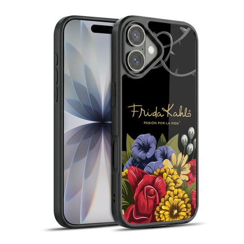 Frida Kahlo Red Florals Efflorescence Gel Armour Case For Apple iPhone 17