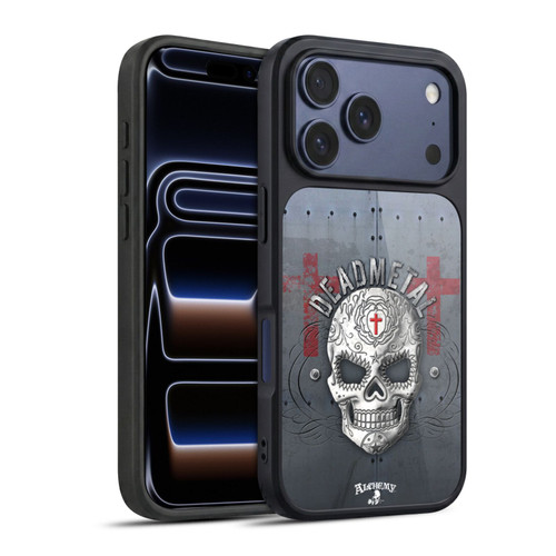 Alchemy Gothic Skull Dead Metal Gel Armour Case For Apple iPhone 17 Pro