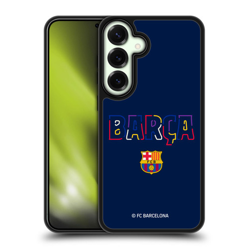 FC Barcelona Graphics Neon Barca Gel Armour Case For Samsung Galaxy S25