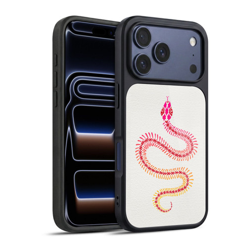 Cat Coquillette Animals Pink Ombre Snake Skeleton Gel Armour Case For Apple iPhone 17 Pro