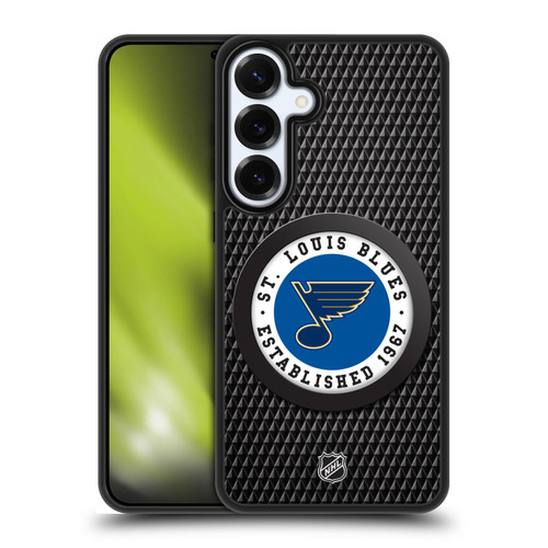 NHL St Louis Blues Puck Texture Gel Armour Case For Samsung Galaxy S25+