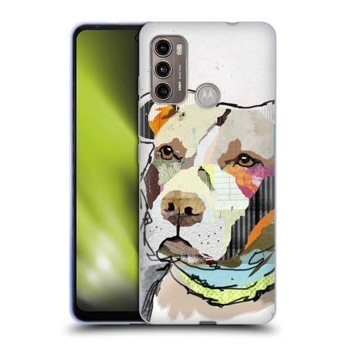 Michel Keck Dogs 3 Pit Bull Soft Gel Case for Motorola Moto G60 / Moto G40 Fusion