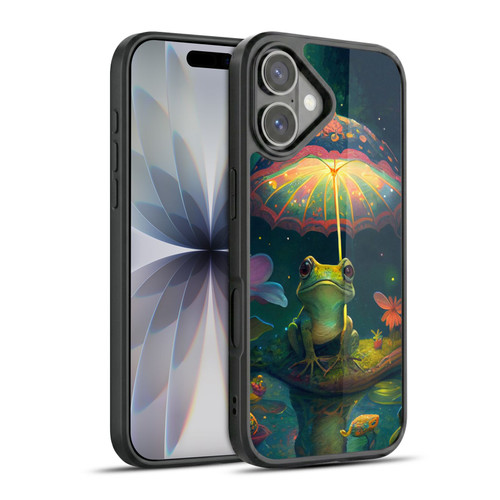 JK Stewart Art Frog With Umbrella Gel Armour Case For Apple iPhone 17