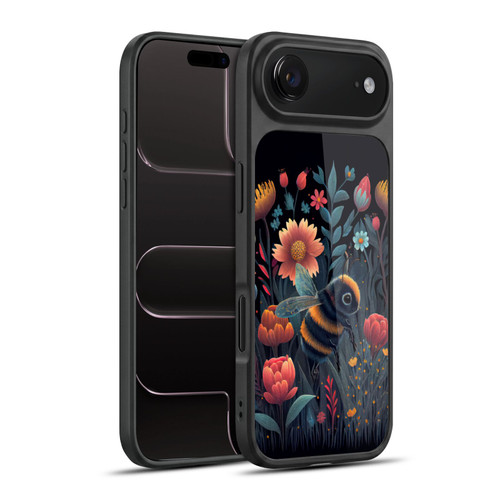 JK Stewart Art Bee And Colorful Flowers Gel Armour Case For Apple iPhone 17 Air