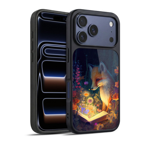 JK Stewart Art Fox Reading Gel Armour Case For Apple iPhone 17 Pro