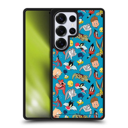Looney Tunes Patterns Head Shots Gel Armour Case For Samsung Galaxy S25 Ultra