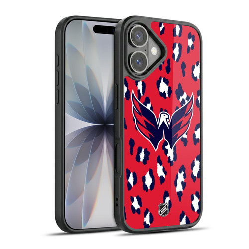NHL Washington Capitals Leopard Pattern Gel Armour Case For Apple iPhone 17