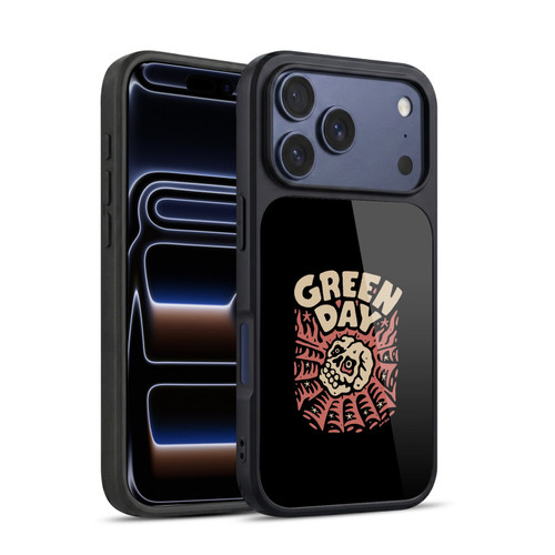 Green Day Graphics Skull Spider Gel Armour Case For Apple iPhone 17 Pro
