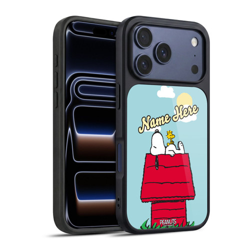 Custom Customised Personalised Peanuts Art Snoopy & Woodstock Gel Armour Case For Apple iPhone 17 Pro