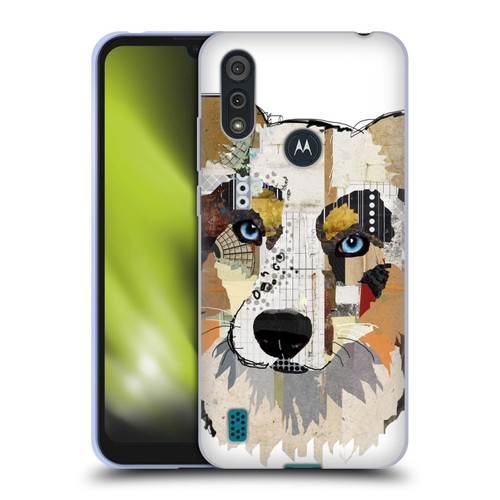 Michel Keck Dogs 3 Australian Shepherd Soft Gel Case for Motorola Moto E6s (2020)