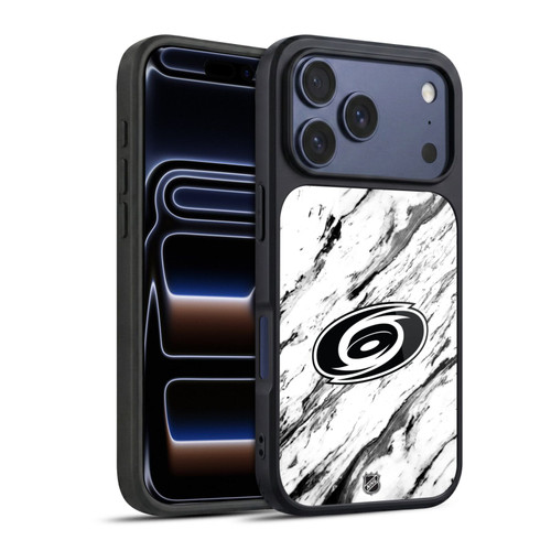NHL Carolina Hurricanes Marble Gel Armour Case For Apple iPhone 17 Pro