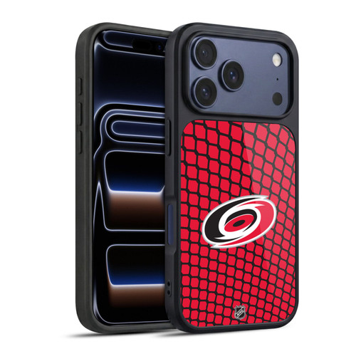 NHL Carolina Hurricanes Net Pattern Gel Armour Case For Apple iPhone 17 Pro