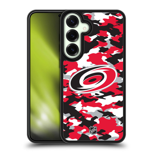 NHL Carolina Hurricanes Camouflage Gel Armour Case For Samsung Galaxy S25