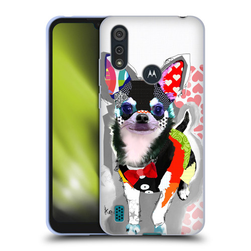 Michel Keck Dogs 3 Chihuahua Soft Gel Case for Motorola Moto E6s (2020)