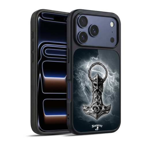 Alchemy Gothic Illustration Mjolnir Hammer Gel Armour Case For Apple iPhone 17 Pro
