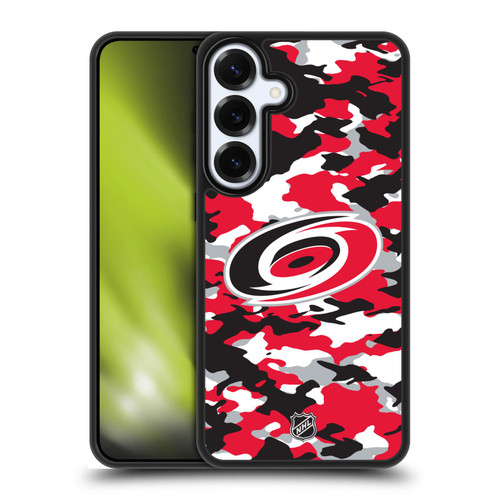 NHL Carolina Hurricanes Camouflage Gel Armour Case For Samsung Galaxy S25+