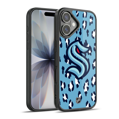 NHL Seattle Kraken Leopard Pattern Gel Armour Case For Apple iPhone 17