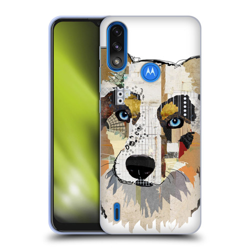 Michel Keck Dogs 3 Australian Shepherd Soft Gel Case for Motorola Moto E7 Power / Moto E7i Power