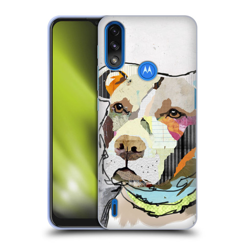 Michel Keck Dogs 3 Pit Bull Soft Gel Case for Motorola Moto E7 Power / Moto E7i Power