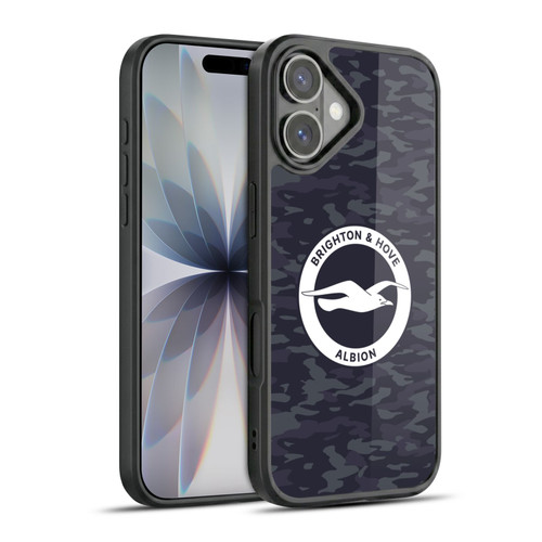 Brighton & Hove Albion F.C Logo Black Camou Gel Armour Case For Apple iPhone 17