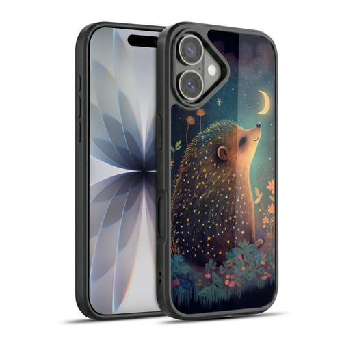 JK Stewart Graphics Hedgehog Looking Up At Stars Gel Armour Case For Apple iPhone 17