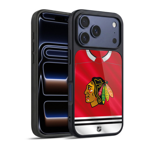 NHL Chicago Blackhawks Jersey Gel Armour Case For Apple iPhone 17 Pro