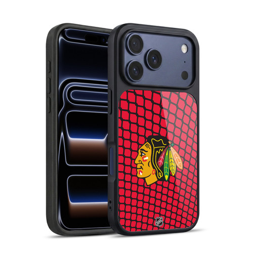 NHL Chicago Blackhawks Net Pattern Gel Armour Case For Apple iPhone 17 Pro