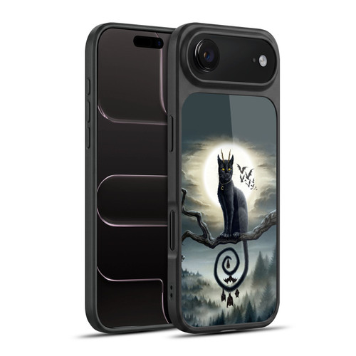 Sarah Richter Animals Gothic Black Cat & Bats Gel Armour Case For Apple iPhone 17 Air