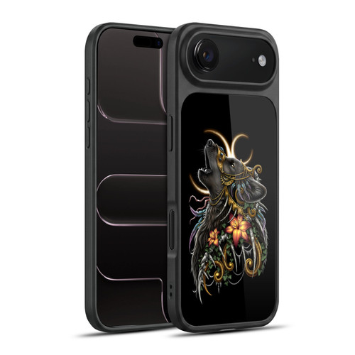 Sarah Richter Animals Gothic Black Howling Wolf Gel Armour Case For Apple iPhone 17 Air