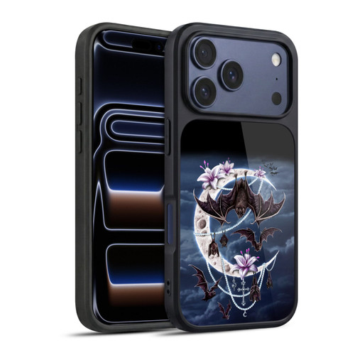 Sarah Richter Animals Gothic Bats & Crescent Moon Gel Armour Case For Apple iPhone 17 Pro