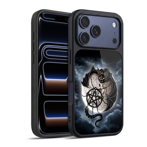 Sarah Richter Animals Gothic Dragon Bat & Moon Gel Armour Case For Apple iPhone 17 Pro