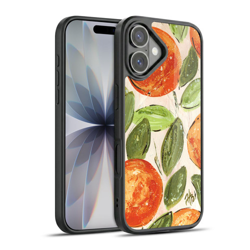 Haley Bush Pattern Painting Orange Splash Gel Armour Case For Apple iPhone 17