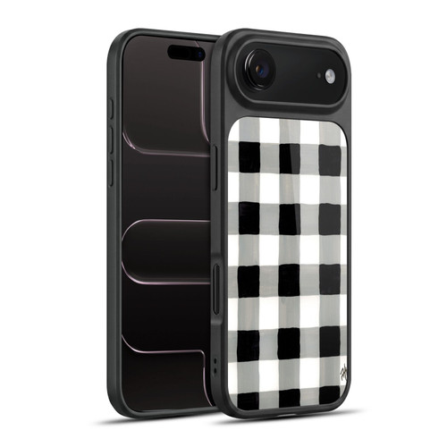 Haley Bush Pattern Painting Buffalo Check Black Gel Armour Case For Apple iPhone 17 Air