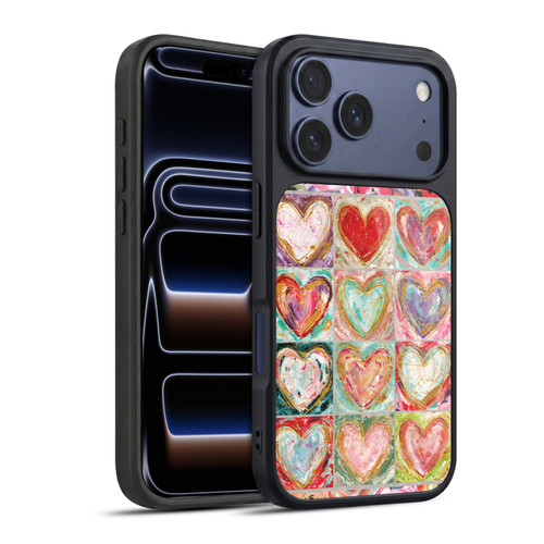 Haley Bush Pattern Painting Hearts Gel Armour Case For Apple iPhone 17 Pro