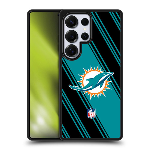 NFL Miami Dolphins Artwork Stripes Gel Armour Case For Samsung Galaxy S25 Ultra