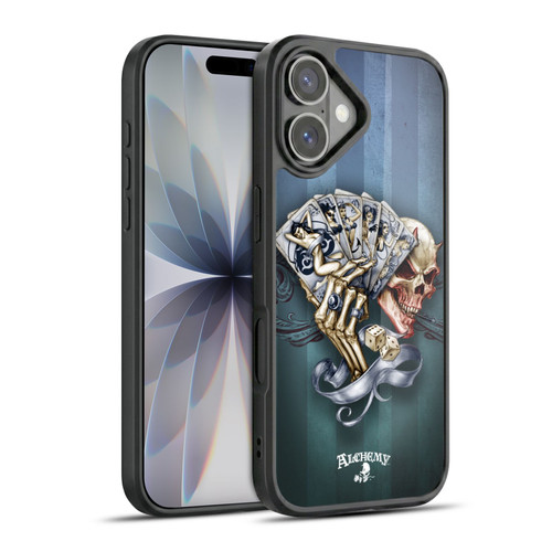 Alchemy Gothic Skull And Cards Read 'Em And Weep Gel Armour Case For Apple iPhone 17