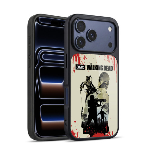 AMC The Walking Dead Silhouettes Daryl Full Gel Armour Case For Apple iPhone 17 Pro