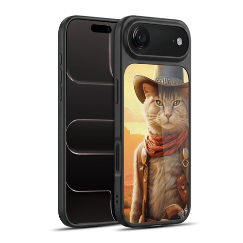 Michael David Ward Animals Kitty Cowboy Gel Armour Case For Apple iPhone 17 Air