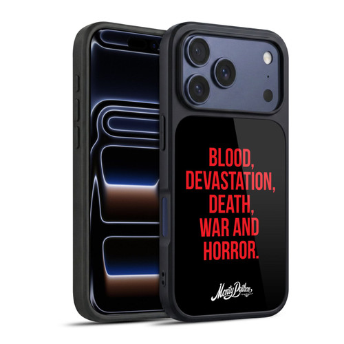 Monty Python Key Art Blood Devastation Death War And Horror Gel Armour Case For Apple iPhone 17 Pro