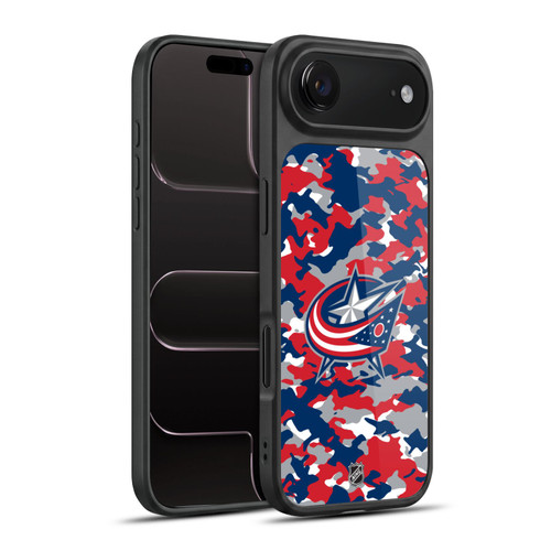 NHL Columbus Blue Jackets Camouflage Gel Armour Case For Apple iPhone 17 Air