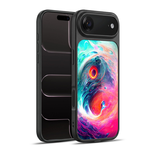 Wumples Cosmic Arts Blue And Pink Yin Yang Vortex Gel Armour Case For Apple iPhone 17 Air