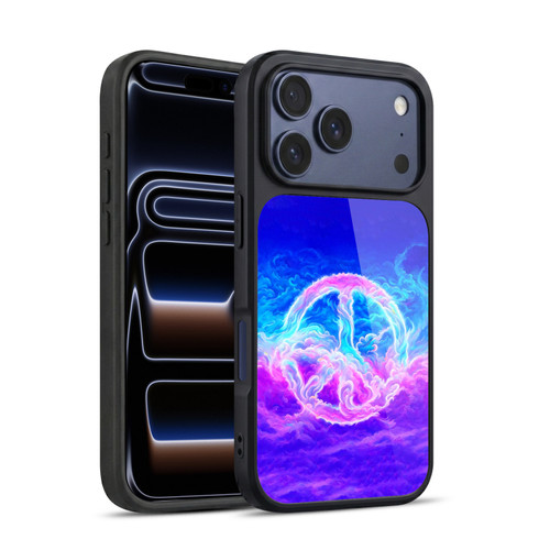 Wumples Cosmic Arts Clouded Peace Symbol Gel Armour Case For Apple iPhone 17 Pro