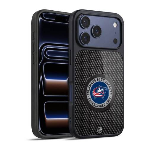 NHL Columbus Blue Jackets Puck Texture Gel Armour Case For Apple iPhone 17 Pro