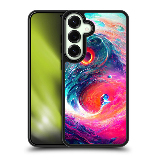Wumples Cosmic Arts Blue And Pink Yin Yang Vortex Gel Armour Case For Samsung Galaxy S25